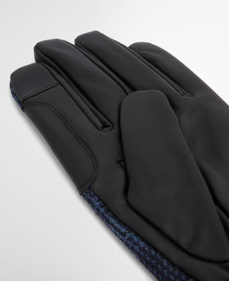 Barbour Deveron Tweed Waterproof Gloves — Navy