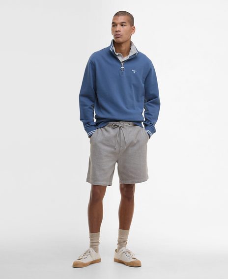 Barbour Rosford Half-Zip Sweatshirt — Dark Denim