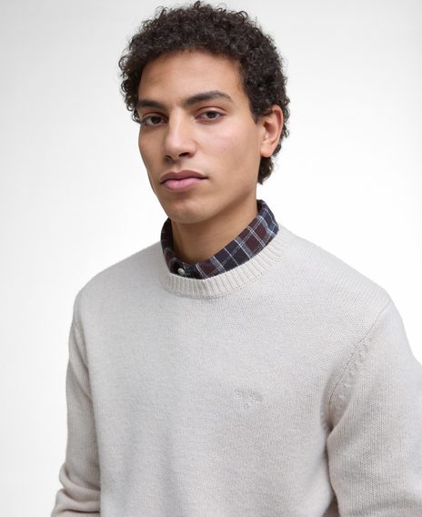 Barbour Covent Crew Neck Jumper — Mist Marl