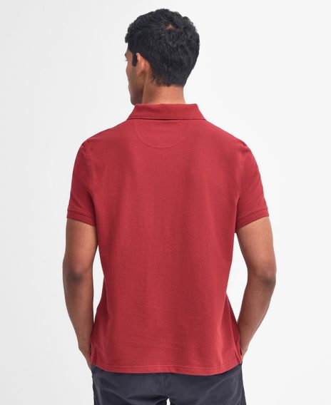 Barbour Lightweight Sports Polo Shirt — Biking Red