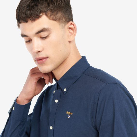 Pamučna košulja Barbour Camford - Navy (button-down)