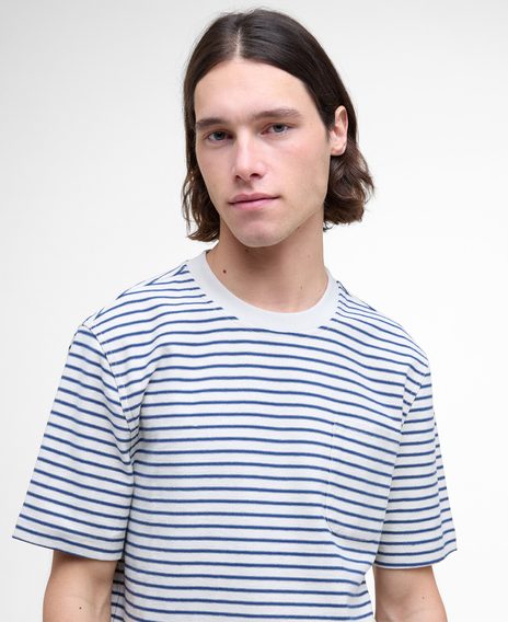 Barbour Frensham Striped T-Shirt — Oatmeal