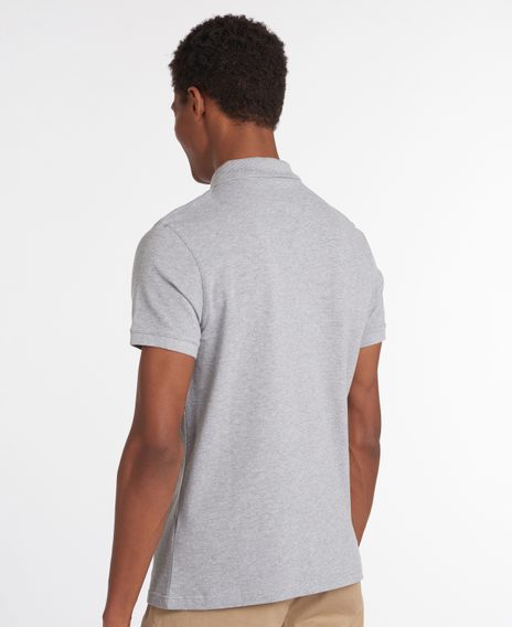 Barbour Sports Polo Shirt — Grey Marl