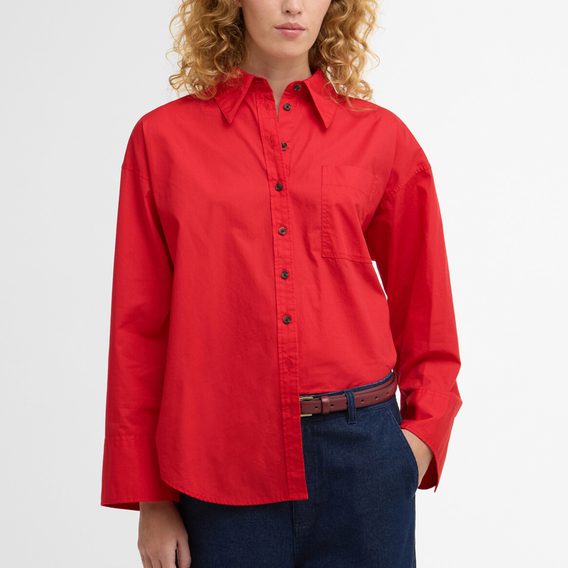 Barbour Angela Long-Sleeved Shirt — Red