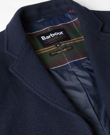 Barbour Kirkbridge Wool Coat — Navy