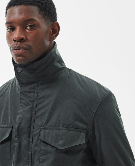 Barbour Emble Wax Jacket — Sage