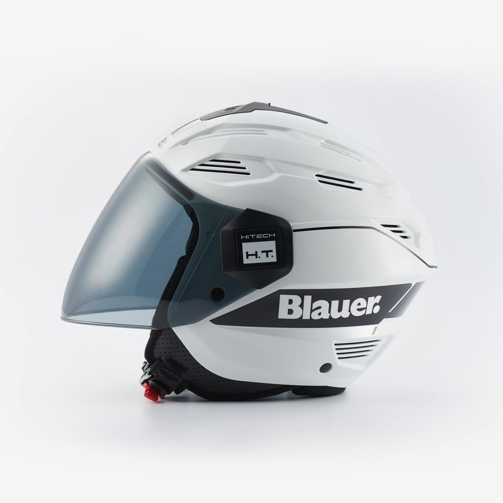 Motomach3 - přilba BRAT, BLAUER - USA (bílá/černá) - Otevřené helmy s plexi  - Otevřené helmy, Helmy na motorku, Pro motorkáře