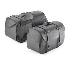 BOČNÍ KOŽENÉ BRAŠNY CAFÉ RACER, KAPPA (100% BUVOLÍ KŮŽE, OBJEM 28 L)