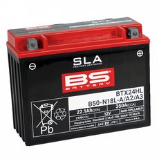 TOVÁRNĚ AKTIVOVANÁ MOTOCYKLOVÁ BATERIE BS-BATTERY BTX24HL (FA) (YTX24HL (FA)) SLA