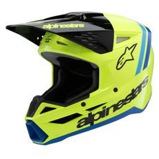 PŘILBA S-M3 RADIUM, ALPINESTARS, DĚTSKÁ (ŽLUTÁ FLUO/ČERNÁ/MODRÁ) 2026