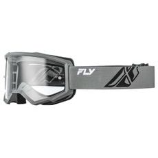 BRÝLE FOCUS, FLY RACING - USA (ŠEDÉ/ČERNÁ - ČIRÉ PLEXI)