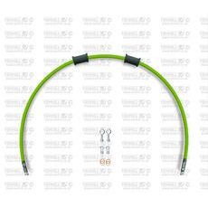 Hadice zadní brzdy Venhill POWERHOSEPLUS YAM-10004R-GR (1 hadice v sadě) zelené hadice, chromové koncovky