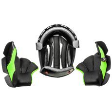 LÍCNICE A KLOBOUK PRO PŘILBY CROSS CUP TWO/SONIC JUNIOR, CASSIDA, DĚTSKÁ (ČERNÁ/ŠEDÁ/ŽLUTÁ FLUO)