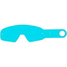 STRHÁVACÍ SLÍDY PLEXI PRO BRÝLE FOX RACING ŘADY AIRSPACE, Q-TECH (50 VRSTEV V BALENÍ, ČIRÉ)