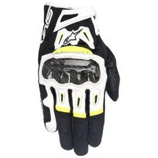RUKAVICE SMX-2 AIR CARBON, ALPINESTARS (ČERNÉ/BÍLÉ/ŽLUTÉ FLUO) 2026