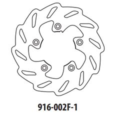 BRZDOVÝ KOTOUČ GOLDFREN 916-002F-1 PŘEDNÍ 173,5 MM