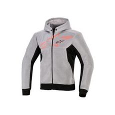BUNDA CHROME SUPERAIRFLOW, ALPINESTARS (ČERNÁ/SVĚTLE ŠEDÁ/ČERVENÁ FLUO) 2026