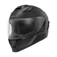 MESH PŘILBA S HEADSETEM STRYKER, SENA (MATNÁ ČERNÁ)
