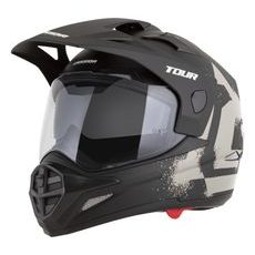 PŘILBA TOUR 2.0 CREW, CASSIDA (ČERNÁ MATNÁ/PÍSKOVÁ, PLEXI S PŘÍPRAVOU PRO PINLOCK) 2026