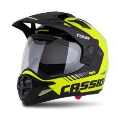 PŘILBA TOUR 2.0 DUAL, CASSIDA (ŽLUTÁ FLUO/ČERNÁ/ČERNÝ MATNÝ KŠILT, PLEXI S PŘÍPRAVOU PRO PINLOCK) 2026