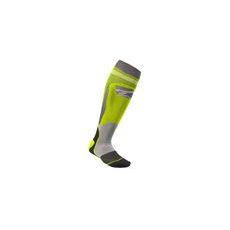 ponožky MX PLUS-1 2022, ALPINESTARS (žlutá fluo/šedá)