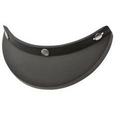 KRÁTKÝ KŠILT OLD SCHOOL (ČERNÝ MATNÝ, S PROLISEM, UNIVERZÁLNÍ PRO OTEVŘENÉ PŘILBY S UPEVNĚNÍM NA 3 DRUKY)