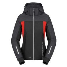 BUNDA HOODIE H2OUT 2 LADY, SPIDI, DÁMSKÁ (ČERNÁ/ANTRACIT/ČERVENÁ)
