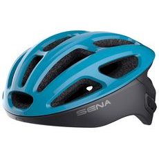 cyklo přilba s headsetem R1, SENA (modrá)