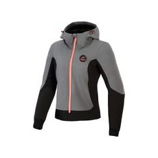BUNDA STELLA RADIUM TECH HOODIE, ALPINESTARS, DÁMSKÁ (TMAVĚ ŠEDÁ/ČERNÁ/RŮŽOVÁ) 2026