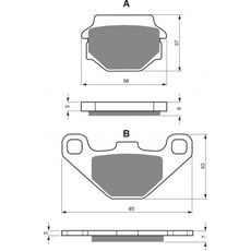 BRZDOVÉ DESTIČKY GOLDFREN 084 S3