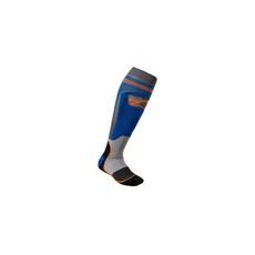 ponožky MX PLUS-1 2021, ALPINESTARS (modrá/oranžová fluo)