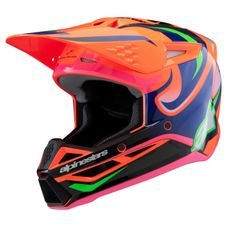 PŘILBA S-M3 EDICE HAIDEN DEEGAN, ALPINESTARS, DĚTSKÁ (ORANŽOVÁ FLUO/FIALOVÁ/RŮŽOVÁ/ZELENÁ) 2026