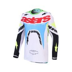 DRES SUPERTECH DYNA, ALPINESTARS (SVĚTLE ŠEDÁ/ZELENÁ FLUO/MODRÁ/ČERNÁ) 2027