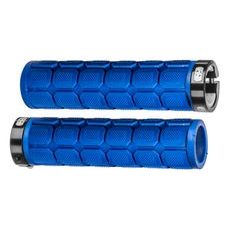 gripy LOCK-ON se šroubovacími objímkami a větší tl. úchopu, OXFORD (tmavě modré, délka 130 mm, 1 pár)