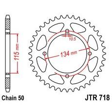 Řetězová rozeta JT JTR 718-48 48 zubů, 530