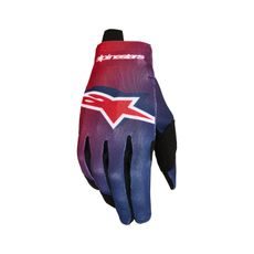 RUKAVICE RADAR YOUTH, ALPINESTARS, DĚTSKÉ (ČERVENÁ/TMAVĚ MODRÁ) 2027