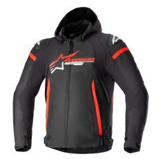 BUNDA ZACA WATERPROOF, ALPINESTARS (ČERNÁ/ČERVENÁ/BÍLÁ) 2026