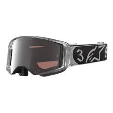 BRÝLE SUPERTECH VISION DNGR38 XXV, ALPINESTARS (ČERNÁ/STŘÍBRNÁ, ZRCADLOVÉ STŘÍBRNÉ PLEXI) 2026