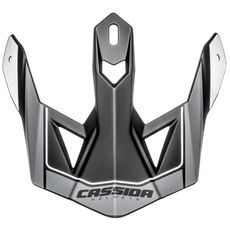 KŠILT PRO PŘILBY CROSS PRO 2, CASSIDA (ŠEDÁ MATNÁ/ČERNÁ/BÍLÁ)