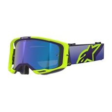 BRÝLE VISION 8 CORP, ALPINESTARS (ŽLUTÁ FLUO/FIALOVÁ, ZRCADLOVÉ MODRÉ PLEXI) 2026
