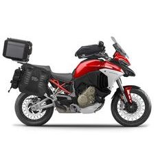 KOMPLETNÍ SADA BOČNÍCH ADVENTURE BRAŠEN SHAD TERRA TR40 A ČERNÉHO HLINÍKOVÉHO 48L TOPCASE, VČETNĚ MONTÁŽNÍ SADY SHAD DUCATI MULTISTRADA 1200 V4