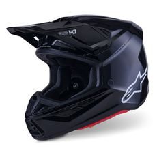 PŘILBA SUPERTECH S-M7 SOLID, ALPINESTARS (ČERNÁ) 2026