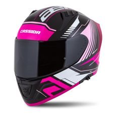 PŘILBA AERO DROME, CASSIDA (ČERNÁ MET./RŮŽOVÁ/BÍLÁ) 2026
