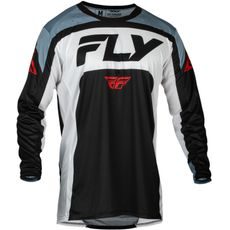 DRES LITE, FLY RACING - USA 2024 (ČERNÁ/BÍLÁ/ŠEDÁ)