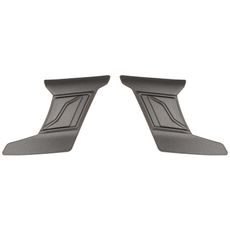 ČELNÍ KRYTY VRCHNÍ VENTILACE PRO PŘILBY CYKLON, CASSIDA - ČR (STŘÍBRNÁ TITATNIUM MATNÁ, PÁR)