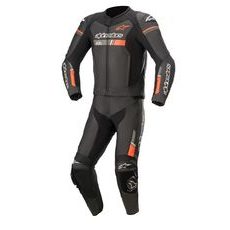 DVOUDÍLNÁ KOMBINÉZA GP FORCE CHASER, TECH-AIR 5 KOMPATIBILNÍ, ALPINESTARS (ČERNÁ/ČERVENÁ FLUO) 2025