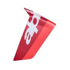 AERODYNAMICKÝ SPOILER PRO PŘILBY SUPERTECH R10 ARIUS RACING PROFIL, ALPINESTARS (ČERVENÁ FLUO/ČERVENÁ/BÍLÁ)