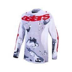 DRES RACER AIR LONE, ALPINESTARS (ŠEDÁ CAMO/BÍLÁ/ČERVENÁ) 2027