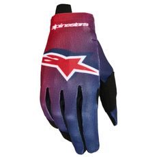 RUKAVICE RADAR, ALPINESTARS (ČERVENÁ/TMAVĚ MODRÁ) 2027