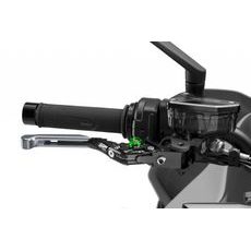 PÁČKA BRZDY BEZ ADAPTÉRU PUIG 4.0 414YNV ROZŠIŘITELNÁ SKLÁDACÍ TITAN/GREEN